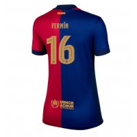 Camisa de Futebol Barcelona Fermin Lopez #16 Equipamento Principal Mulheres 2024-25 Manga Curta